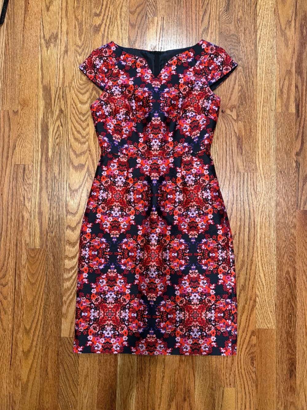 Gorgeous vintage J Crew Collection Silk Flower Patterned Dress